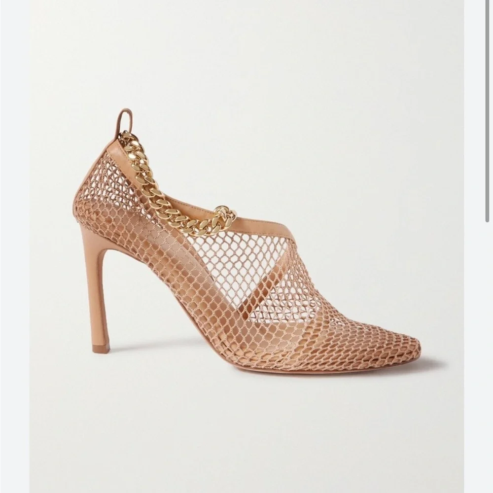 Bottega Veneta Mesh Chain Details Pumps - Picture 2 of 10